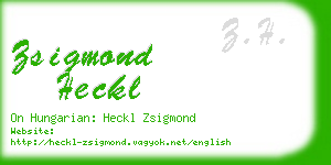 zsigmond heckl business card